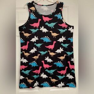 🟢🦖🟡🦕🟣Dinosaur Print Tank Style Dress